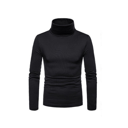 Men’s Form Fitting Soft Knit Turtleneck Top