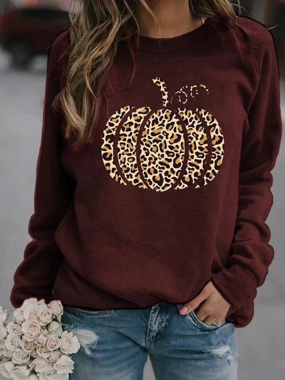 Fall Fashion Pumpkin Graphic Sweatshirt