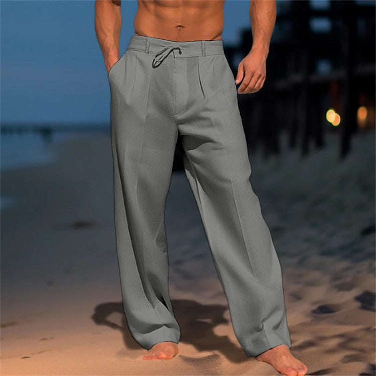 Men's Comfortable Casual Drawstring Trousers