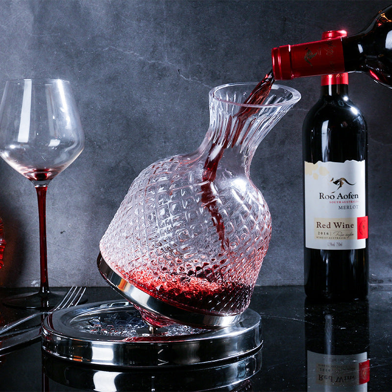Premium Rotating Wine and Liquor Decanter - BritishElegance