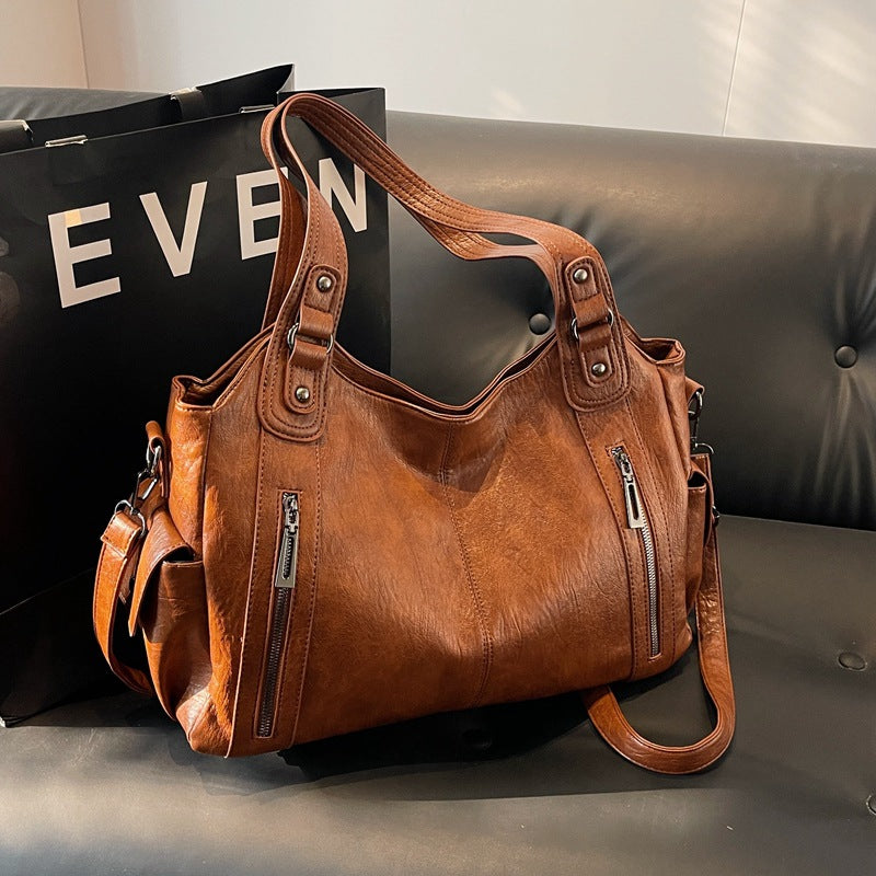 Classic Simple One Shoulder Bag - Spacious and Stylish - BritishElegance