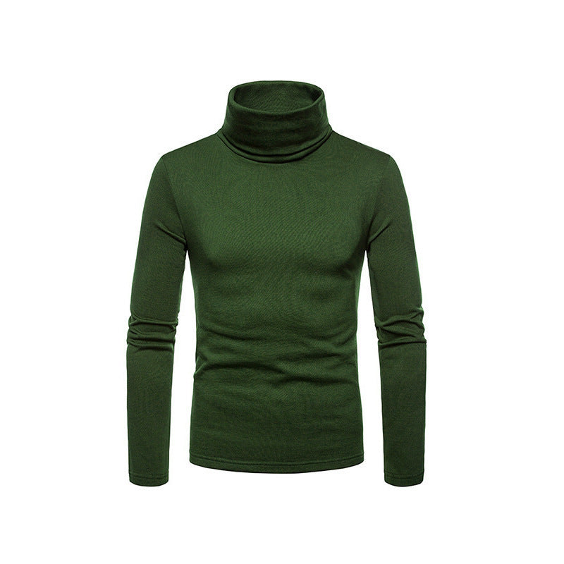 Men’s Form Fitting Soft Knit Turtleneck Top