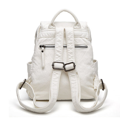 VogueStyle backpack - Fashionable, soft leather & lots of storage space