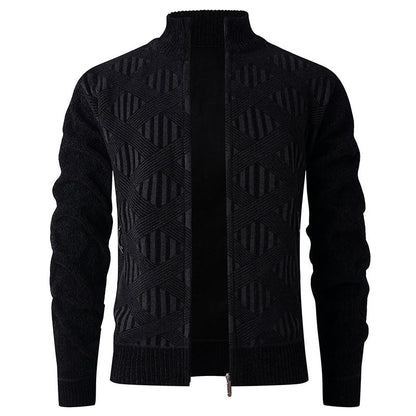 Cevori Modern Design Structured Fit Zip Cardigan
