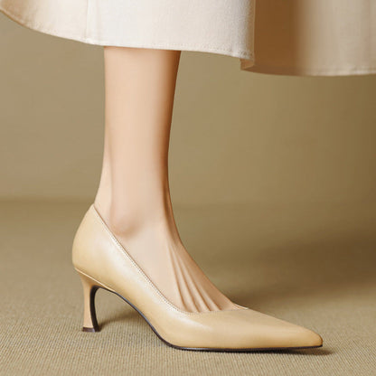Noira Genuine Leather Heels