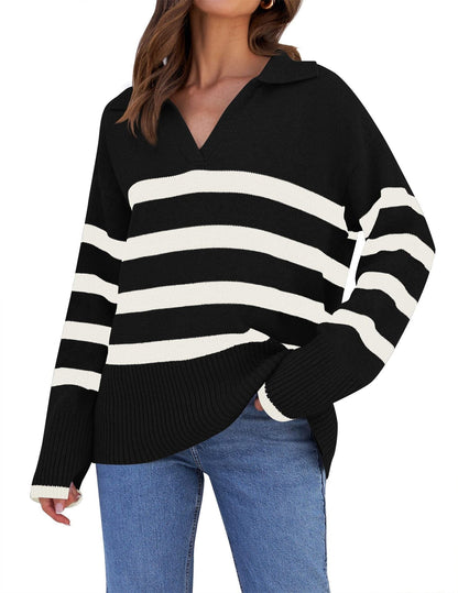 Cozy Oversized Winter Sweater Modern Casual Style
