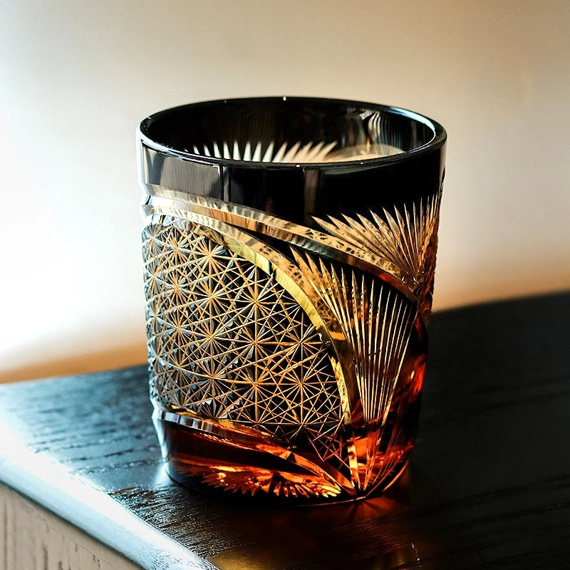 Luxury Whisky Glass Set with Wooden Gift Box - BritishElegance