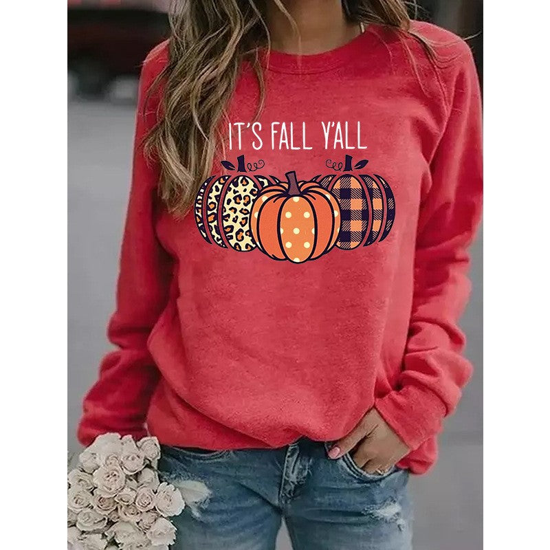 Fall Fashion Pumpkin Graphic Sweatshirt