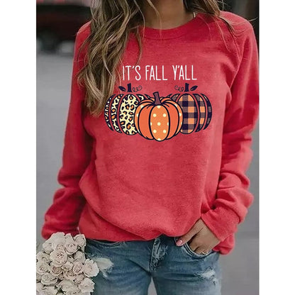Fall Fashion Pumpkin Graphic Sweatshirt