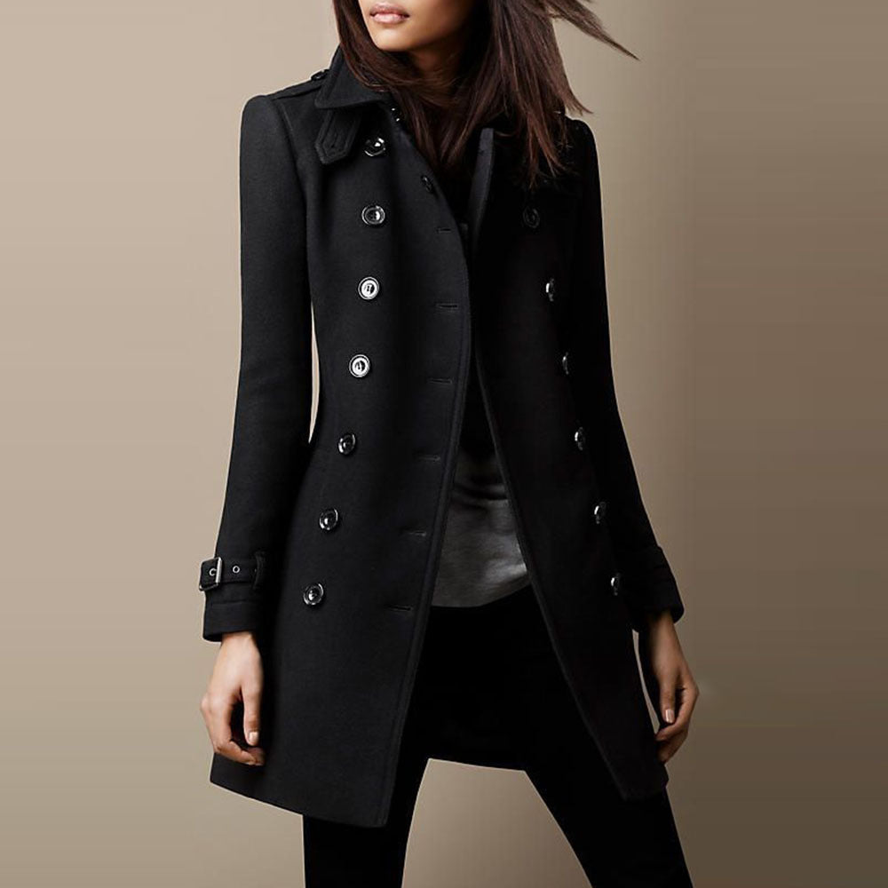 Classic Ladies Tailored Winter Coat - BritishElegance