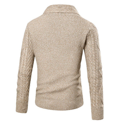 Cevori Modern Style Cable Knit Cardigan