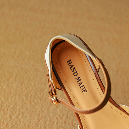 Lizel Genuine Leather Heels