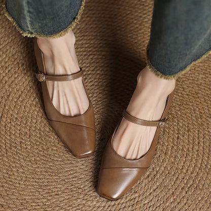 Clarette Genuine Leather Heels
