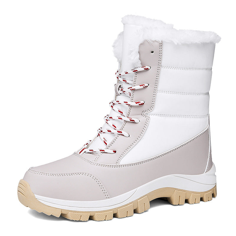 Waterproof women's snow boots - insulated winter boots with non-slip soles