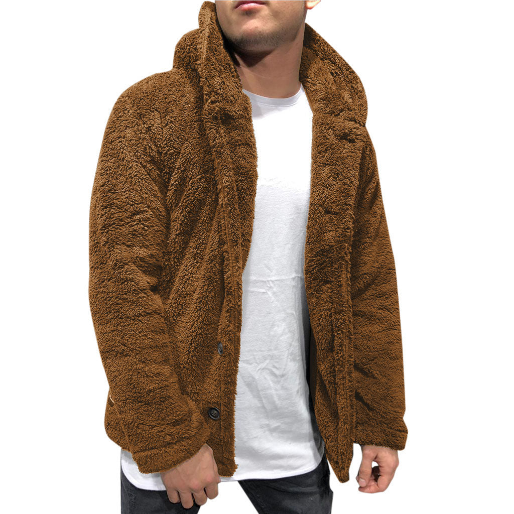 Cevori Cozy with Wide Lapels Teddy Jacket