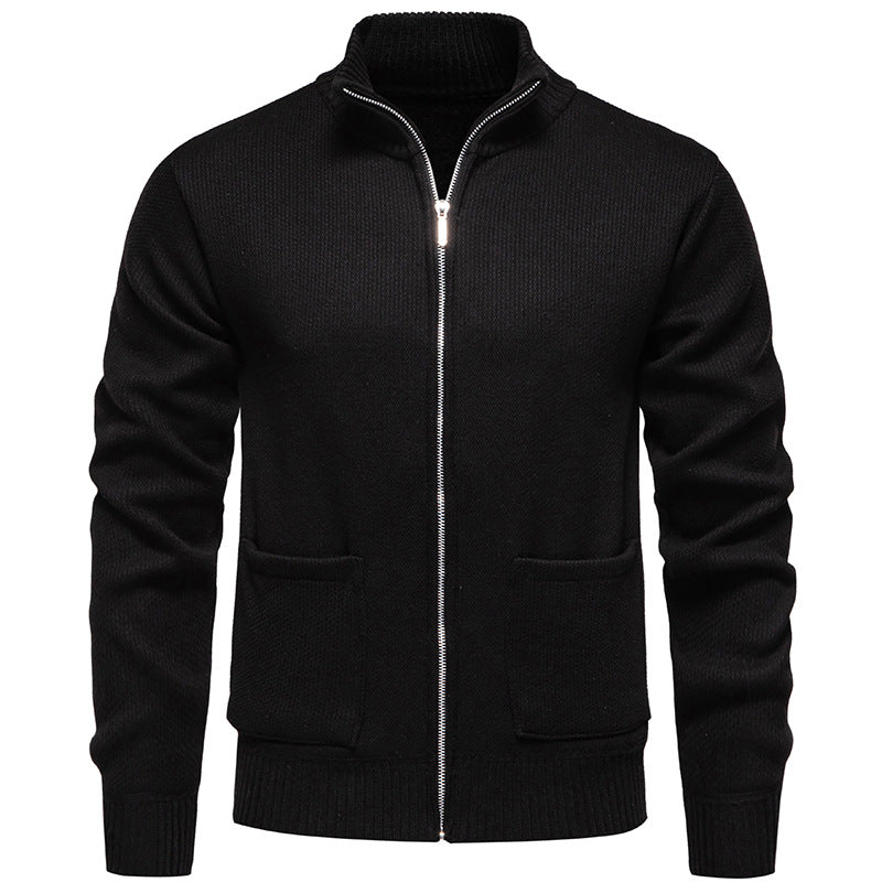 Cevori Practical Pockets Modern Zip Cardigan