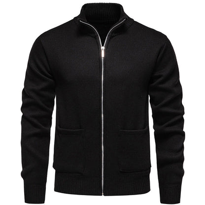 Cevori Practical Pockets Modern Zip Cardigan
