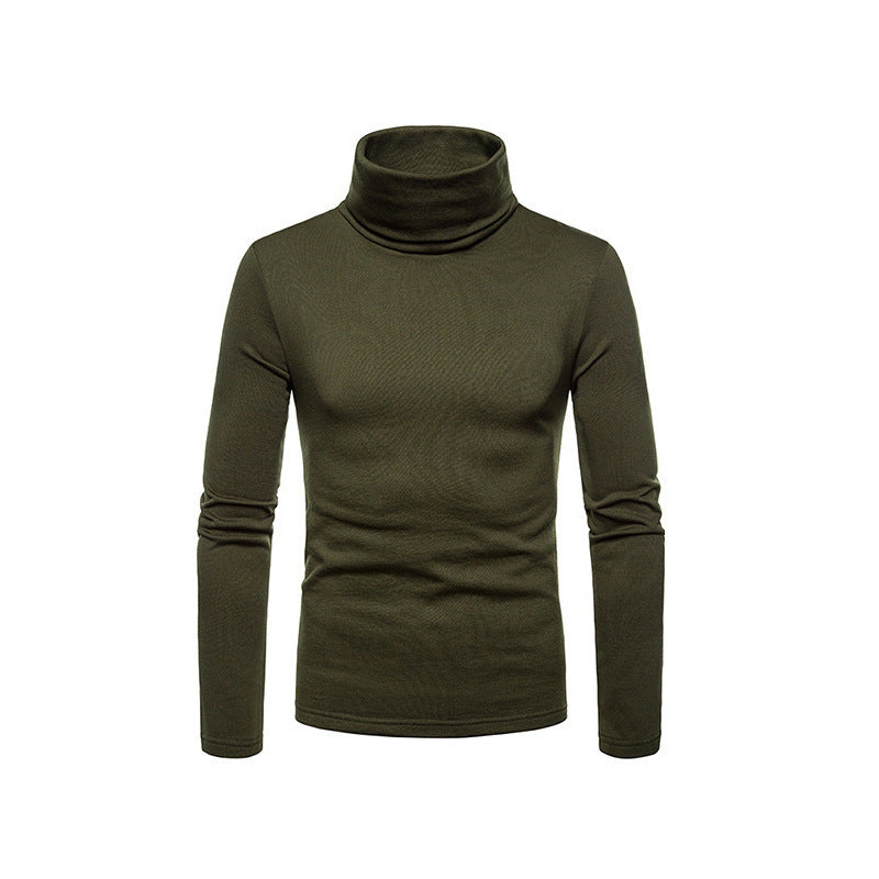 Men’s Form Fitting Soft Knit Turtleneck Top