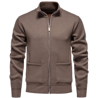 Cevori Full Length Zip-Up Cardigan with Pockets