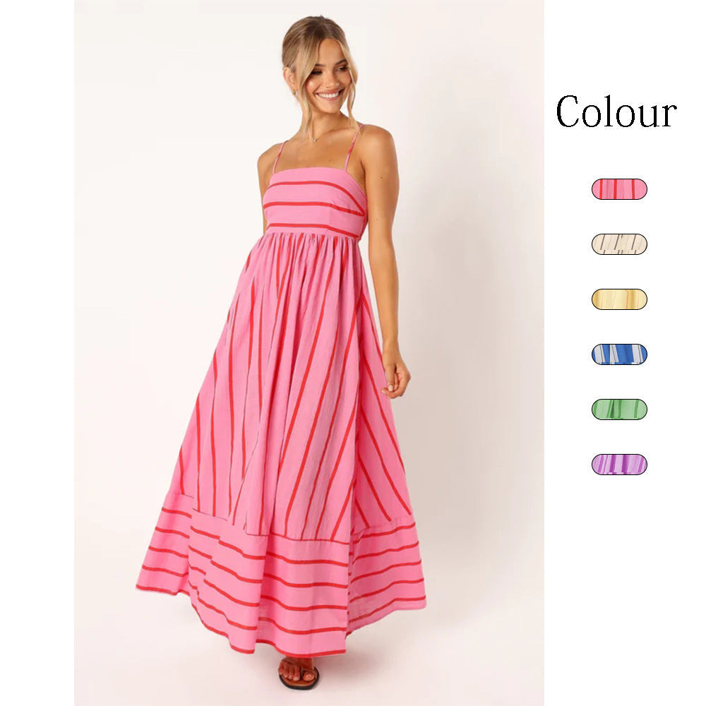 Trendy Open Back Summer Dress - BritishElegance