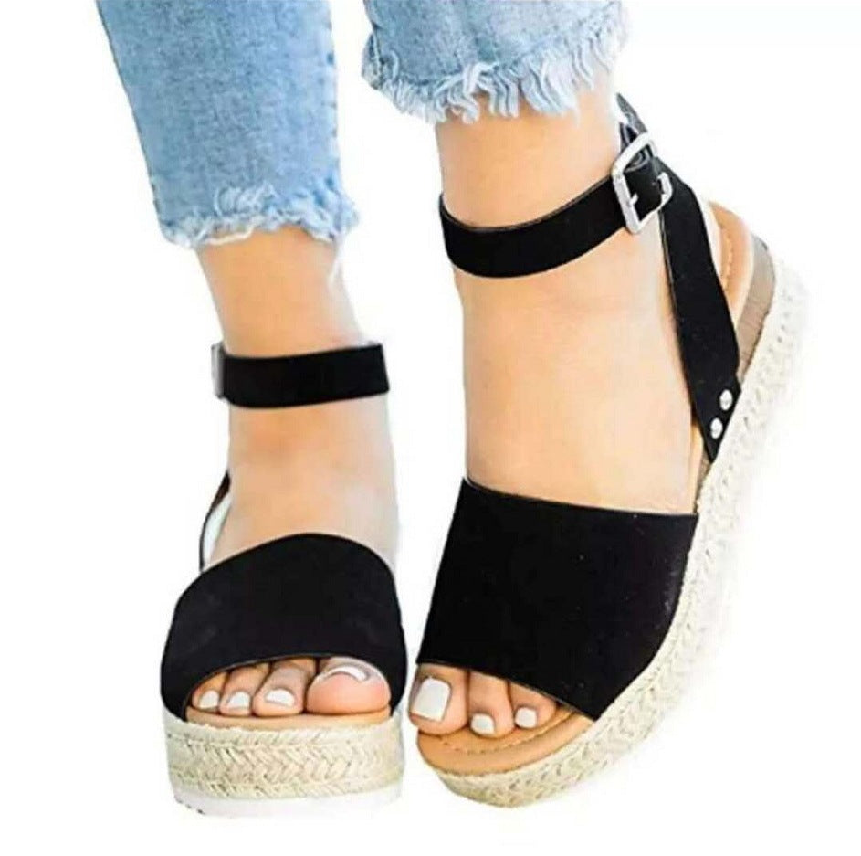 Trendy Womens Espadrille Wedge Sandals