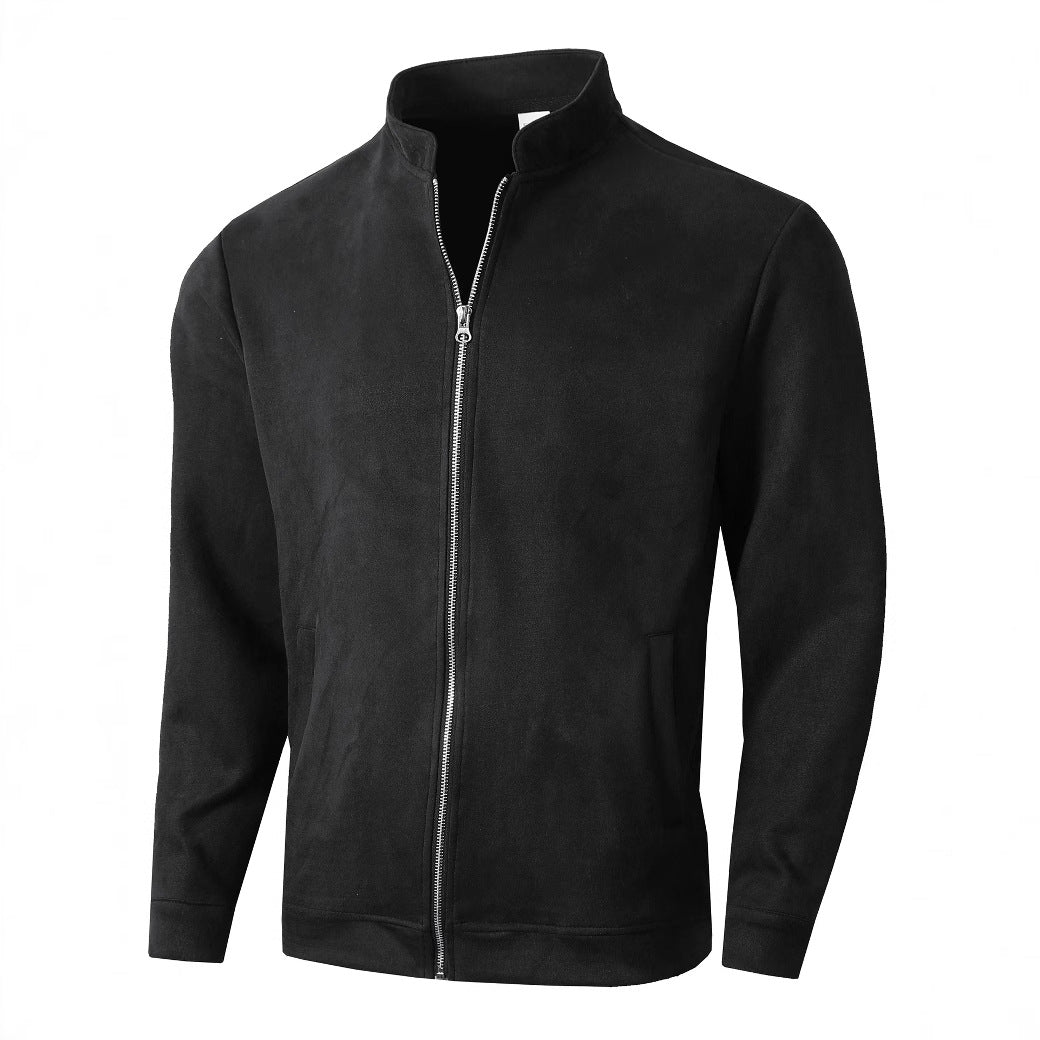 Cevori Fleece Jacket with Stand-Up Collar