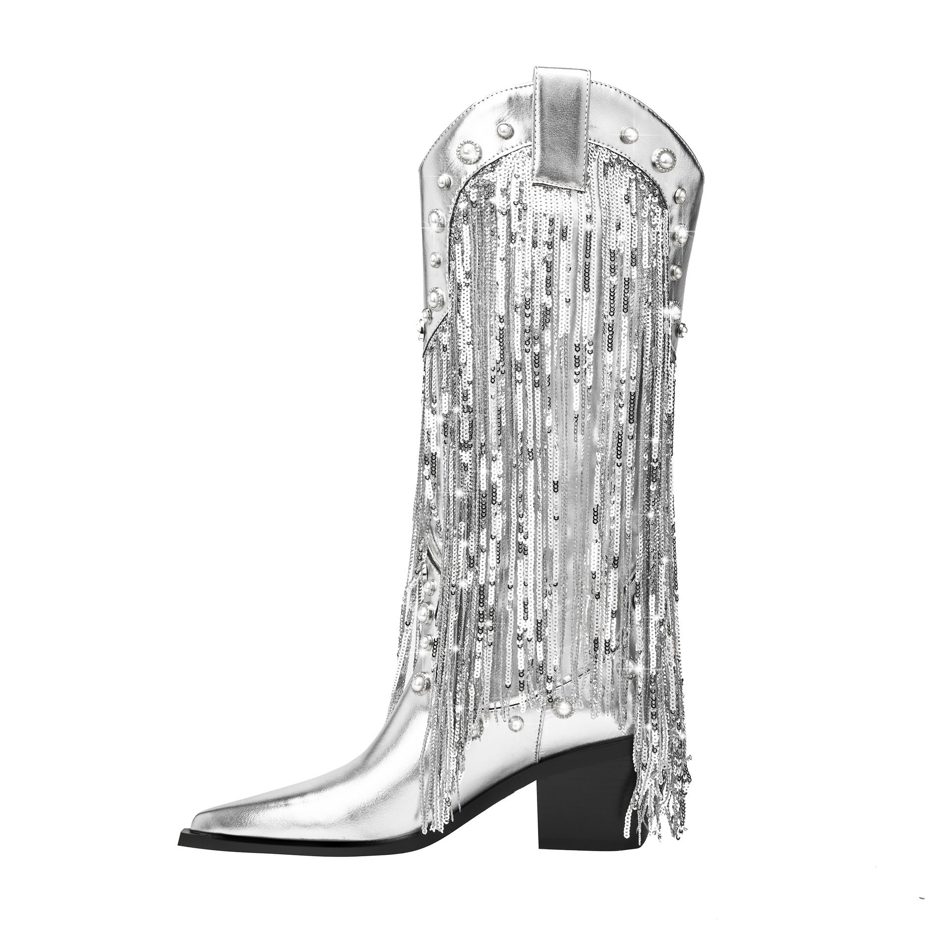 Western Fringed Ankle Boots for Women - BritishElegance