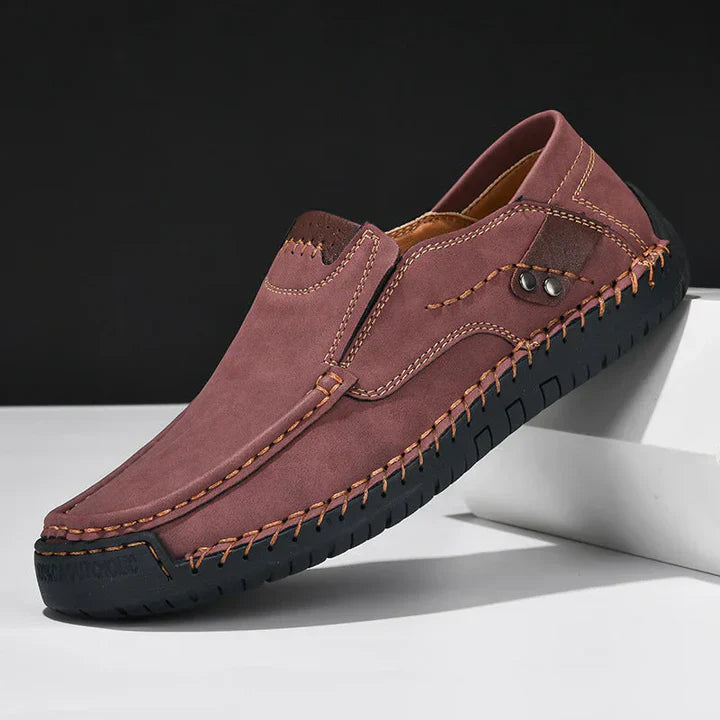 Classic Leather Shoes with Grip Sole