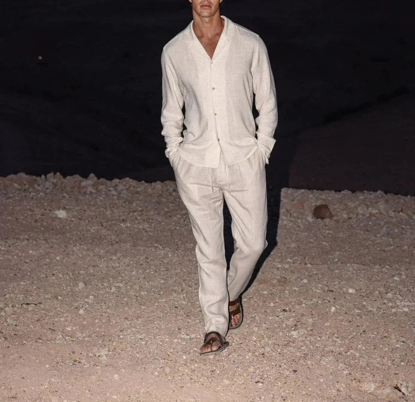 Calvin - Linen men's set
