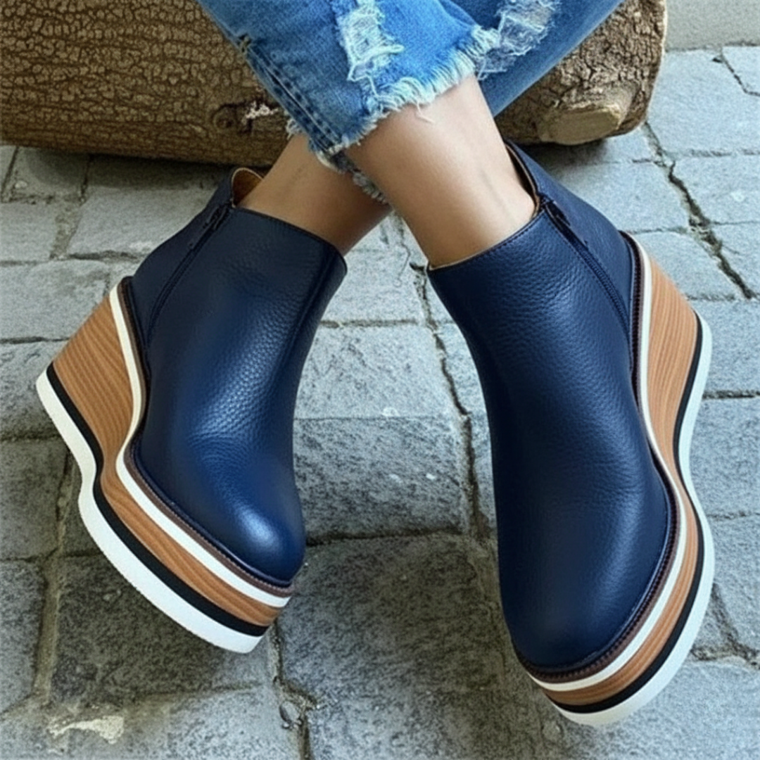 Isla Ankle-Length Chelsea Boots | Platform Layered Sole Chelsea Boots