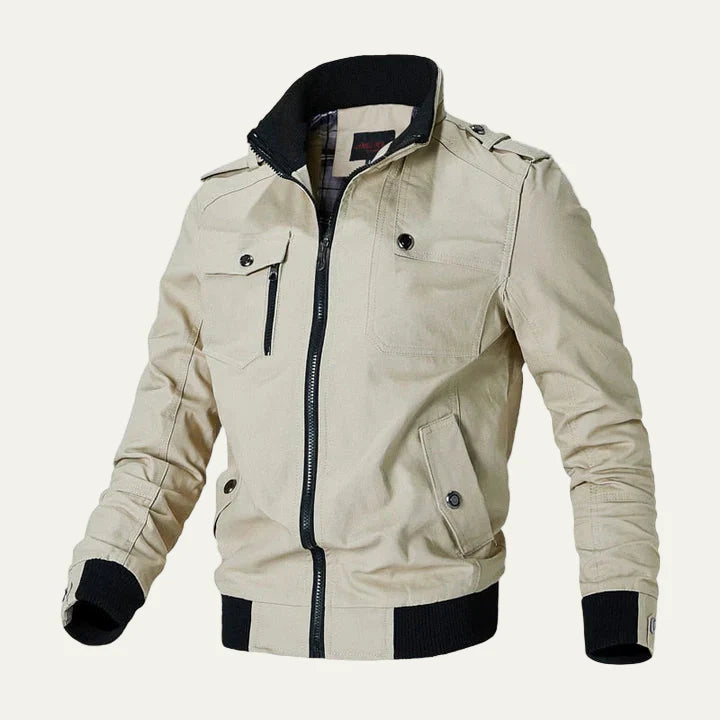 Men’s Military Inspired Multi Pocket Field Jacket