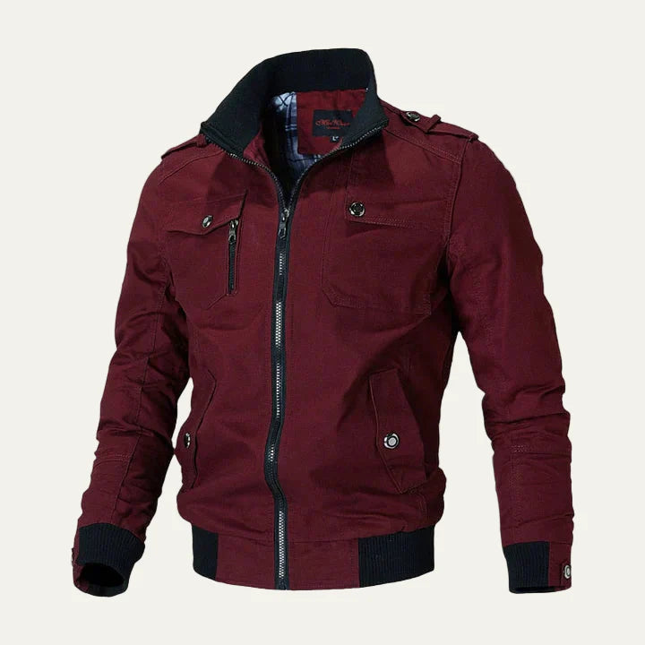 Men’s Military Inspired Multi Pocket Field Jacket