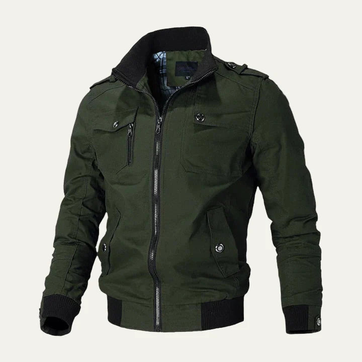 Men’s Military Inspired Multi Pocket Field Jacket