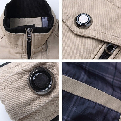 Men’s Military Inspired Multi Pocket Field Jacket