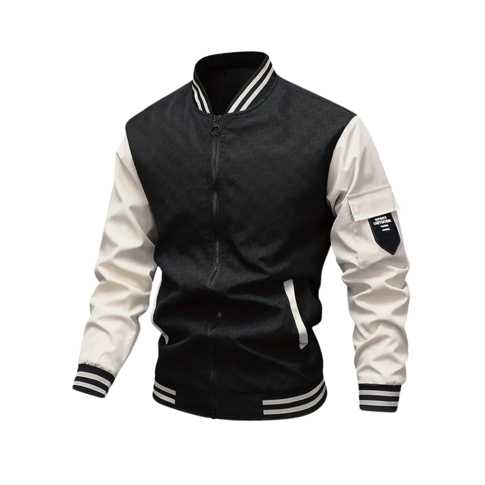 Men's Bold Fashion Bomber Jacket - Trendy Casual Style
