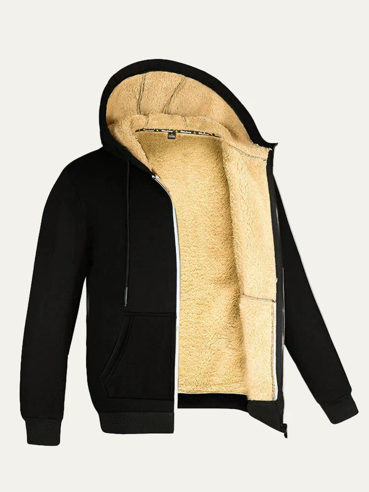 Men’s Thermal Sherpa Lined Zip Hoodie