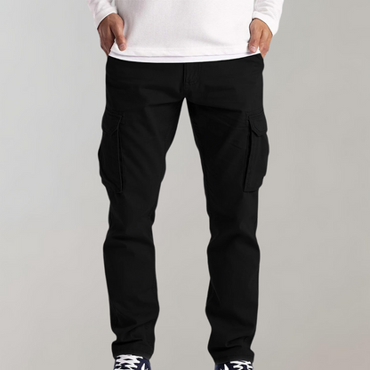 Relaxed Fit Casual Multi Pocket Cargo Trousers