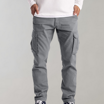 Relaxed Fit Casual Multi Pocket Cargo Trousers