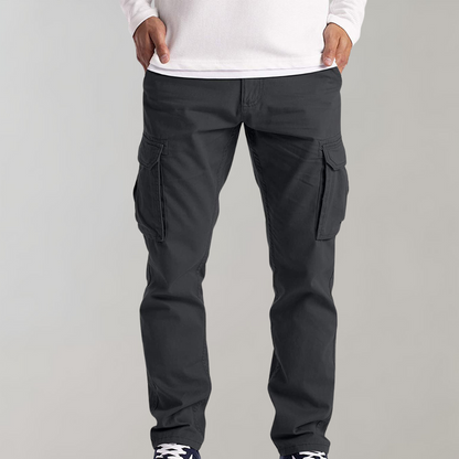 Relaxed Fit Casual Multi Pocket Cargo Trousers