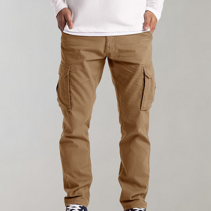 Relaxed Fit Casual Multi Pocket Cargo Trousers