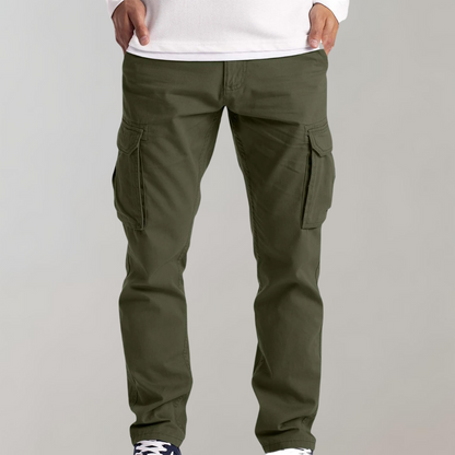 Relaxed Fit Casual Multi Pocket Cargo Trousers