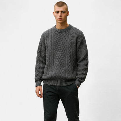 Old Monarchy | Men’s Knit Crew Neck Sweater – Timeless Warmth, Effortless Style