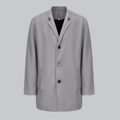 Men’s Tailored Single-Breasted Overcoat