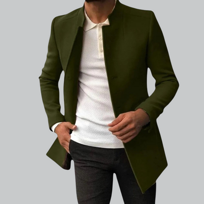 Men’s Tailored Single-Breasted Overcoat