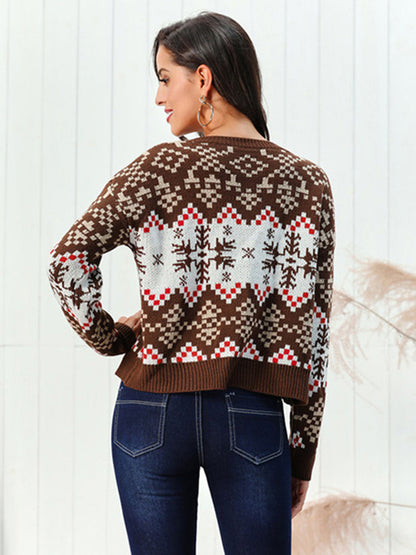Karen | Snowflake Knitted Women's Christmas Jumper