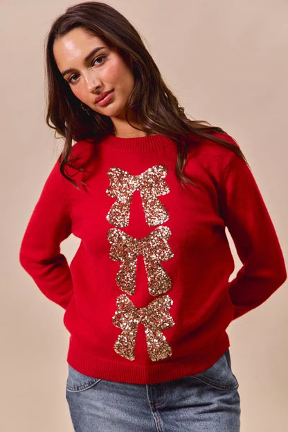 Oli | Knitted Sequin Women's Christmas Jumper