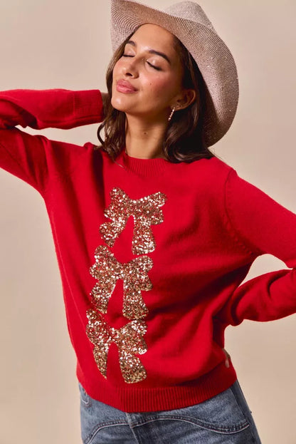 Oli | Knitted Sequin Women's Christmas Jumper