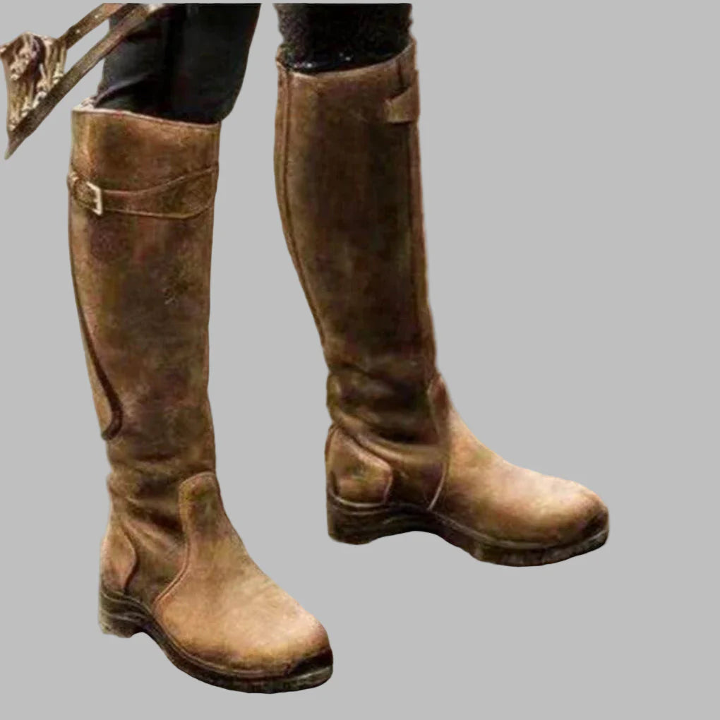 Olivia | Leather Horse riding boots Women
