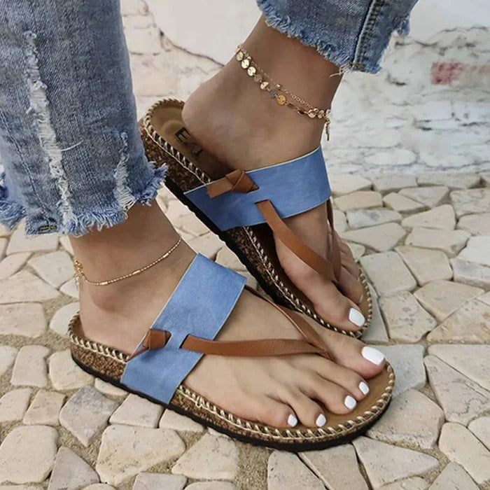 Olivia Casual Summer Slip-On Sandals: Comfortable