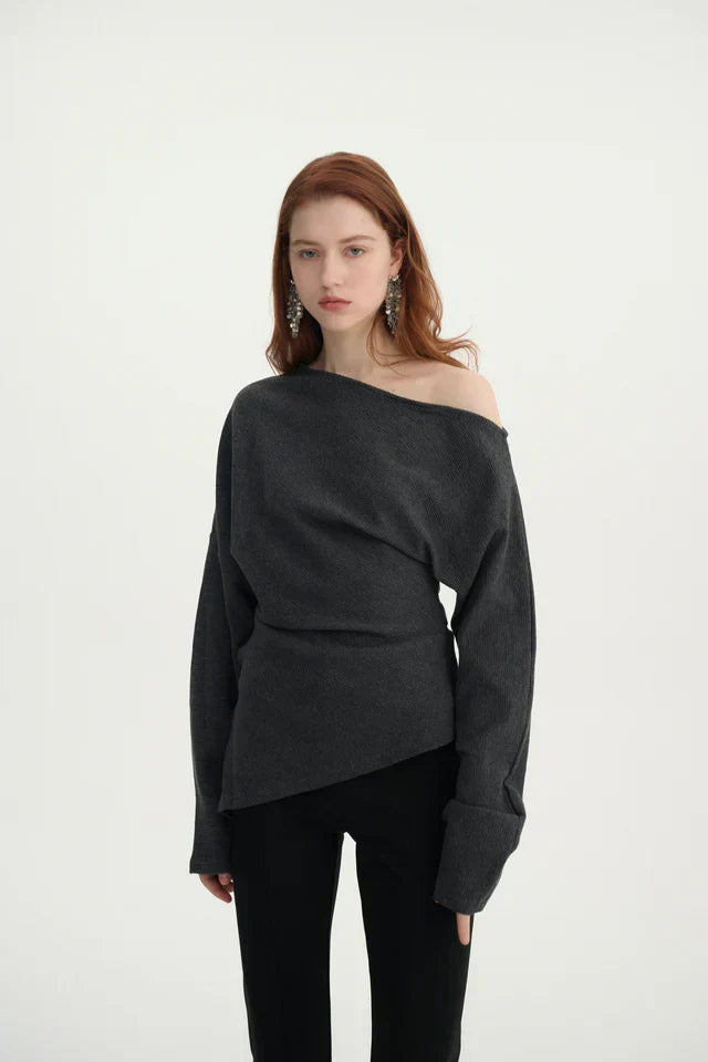 Women's Chic Off Shoulder Fashion Blouse - BritishElegance